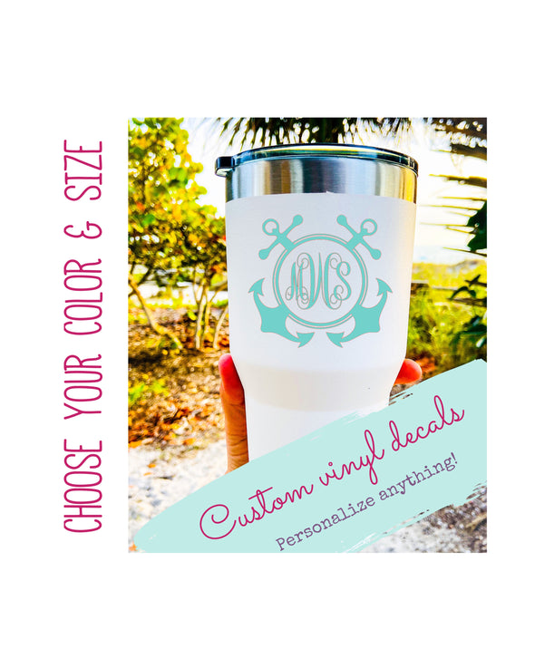 novelty paper pack kids walls windshield weatherproof resistant cup Camper birthday transfer scrap boat card lap top handmade decor decoration auto automobile window unique handmade cup home wall tumblr 20oz fl oz tablet pad cover anchor beach nautical 