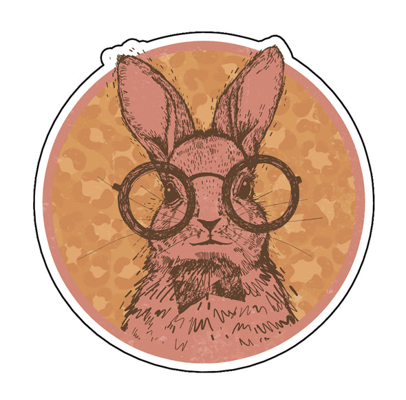 Retro Bunny Vinyl Decal
