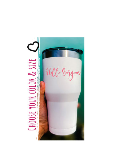 Custom Hello Gorgeous Vinyl Decal