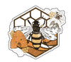 Retro Honey Bee Vinyl Decal