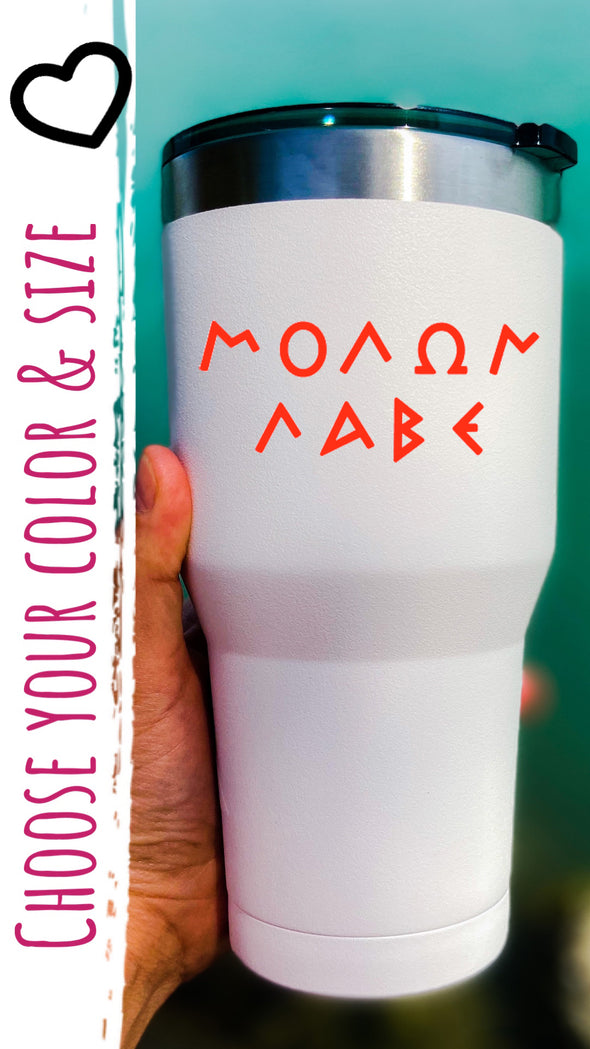 Custom Molon Labe Vinyl Decal