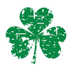 Custom Distressed Irish Shamrock Vinyl Decal