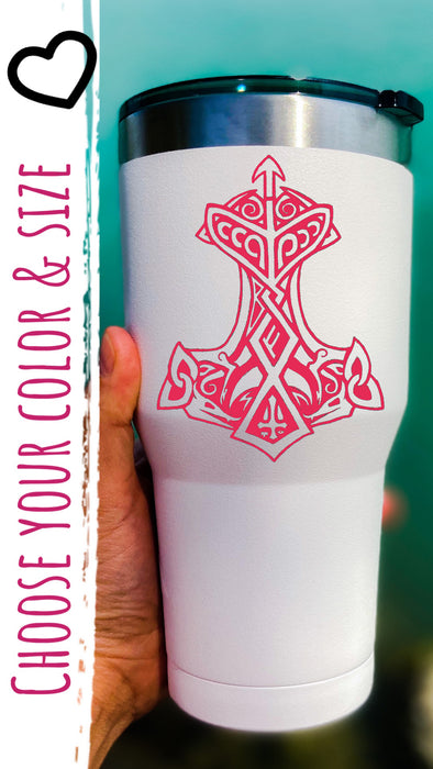 Custom Thors Hammer Vinyl Decal