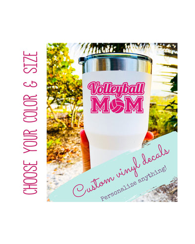 Custom Volleyball Mom Vinyl Decal