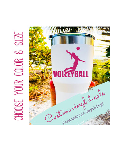 Custom Volleyball Vinyl Decal